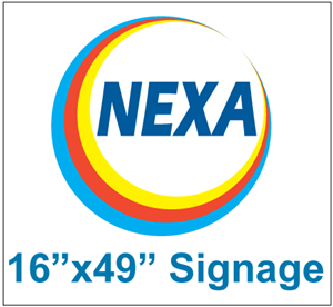 Picture of Nexa Branded Signage 16"x49"